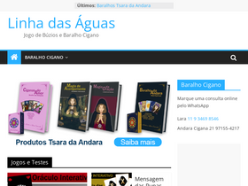 'linhadasaguas.com.br' screenshot