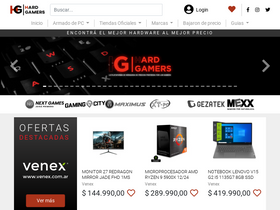 'hardgamers.com.ar' screenshot
