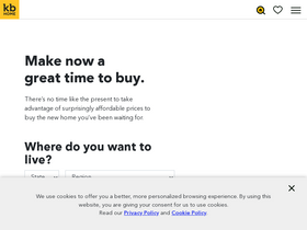 'kbhome.com' screenshot