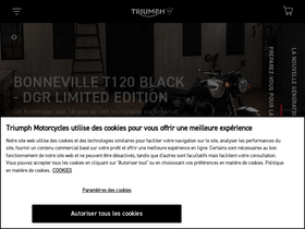 'triumphmotorcycles.fr' screenshot