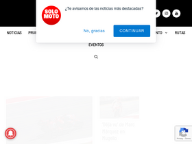 'solomoto.es' screenshot