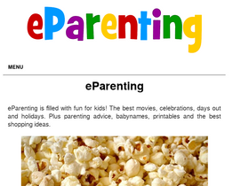'eparenting.co.uk' screenshot