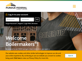 'purduefed.com' screenshot