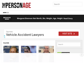 'thepersonage.com' screenshot