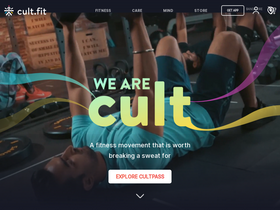 'cure.fit' screenshot