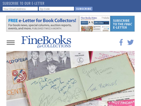 'finebooksmagazine.com' screenshot