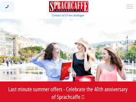 'sprachcaffe.com' screenshot
