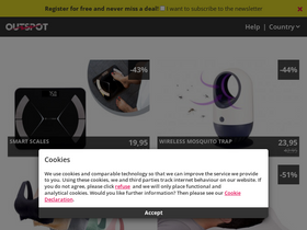 'outspot.co.uk' screenshot