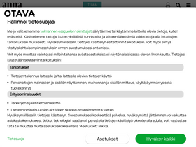'anna.fi' screenshot