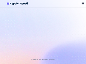 'hypotenuse.ai' screenshot
