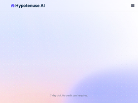 Hypotenuse - Elevate content creation with AI; SEO-optimized, brand-unique, scalable.