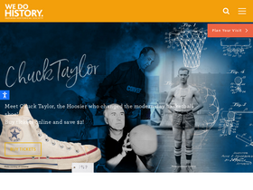 'indianahistory.org' screenshot