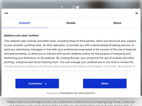 'diadora.com' screenshot