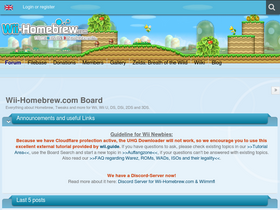 'wii-homebrew.com' screenshot
