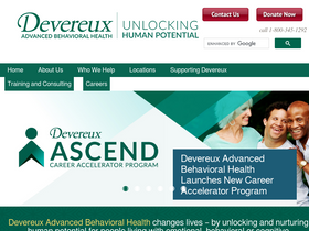 'devereux.org' screenshot