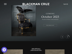 blackmancruz.com homepage screenshot