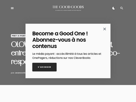 'thegoodgoods.fr' screenshot