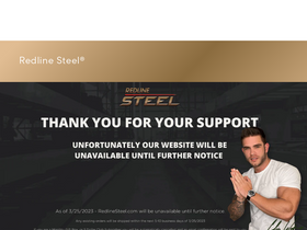 'redlinesteel.com' screenshot