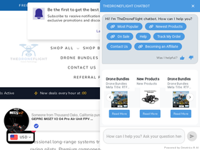 Thedroneflight homepage screenshot