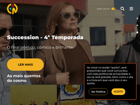 'cosmonerd.com.br' screenshot