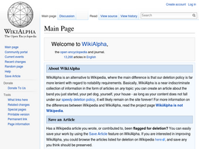 'wikialpha.org' screenshot