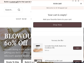 allwrappedupco.com homepage screenshot