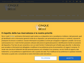 'cinquecosebelle.it' screenshot