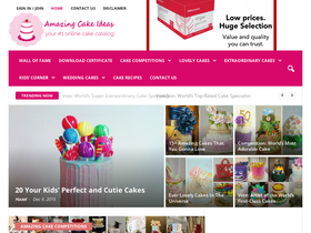 'amazingcakeideas.com' screenshot