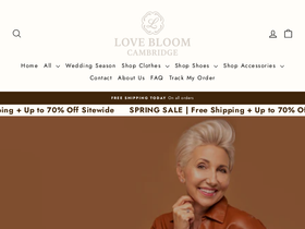 Lovebloomboutique homepage screenshot