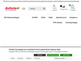 'avitela.lt' screenshot