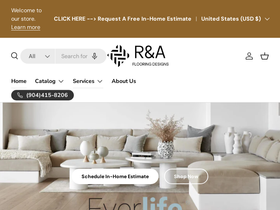 rafloors.com homepage screenshot