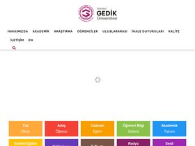 'gedik.edu.tr' screenshot
