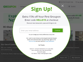 'groupon.ie' screenshot