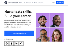 'dataquest.io' screenshot