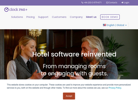 'clock-software.com' screenshot