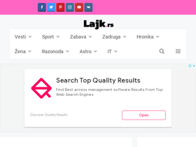 'lajk.rs' screenshot