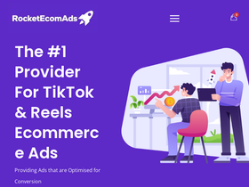 rocketecomads.com homepage screenshot