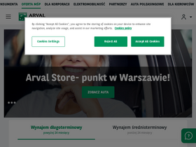'arval.pl' screenshot