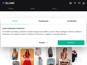 'glami.si' screenshot