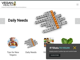 'veganhealth.org' screenshot