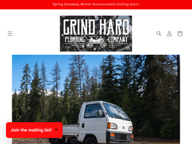 grindhardplumbingco.com homepage screenshot