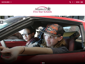 'adams12.org' screenshot