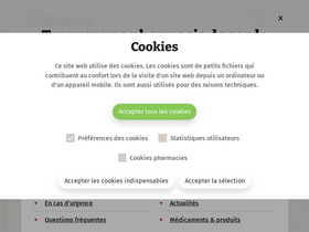 'pharmacie.be' screenshot