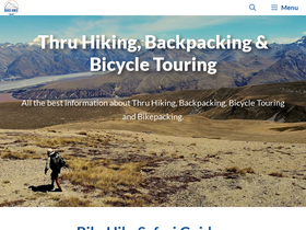 'bikehikesafari.com' screenshot