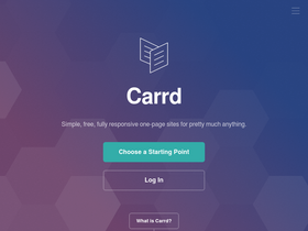 'carrd.co' screenshot