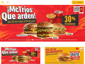 'mcdonalds.com.mx' screenshot