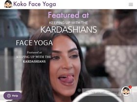 'kokofaceyoga.com' screenshot