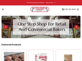 davidrosenbakerysupply.com homepage screenshot