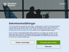 'swedavia.se' screenshot