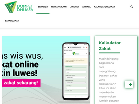 'zakat.or.id' screenshot